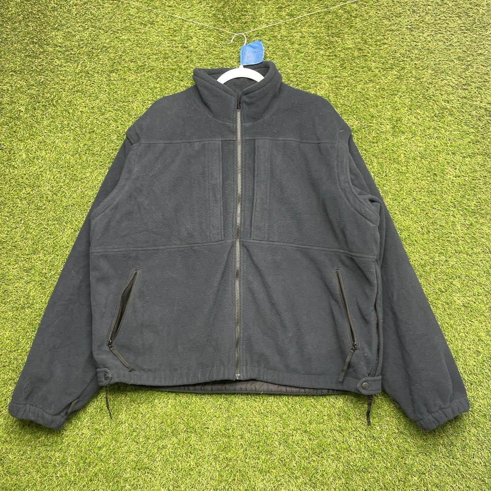 5.11 Tactical Series Fleece Jacket Mens XL Navy Blue 511 Full Zip Lined Workwear